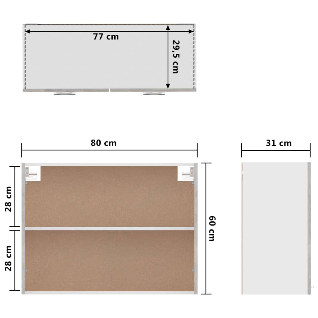 vidaXL Wastafelonderkast 80x46x81,5cm bewerkt hout sonoma eikenkleurig