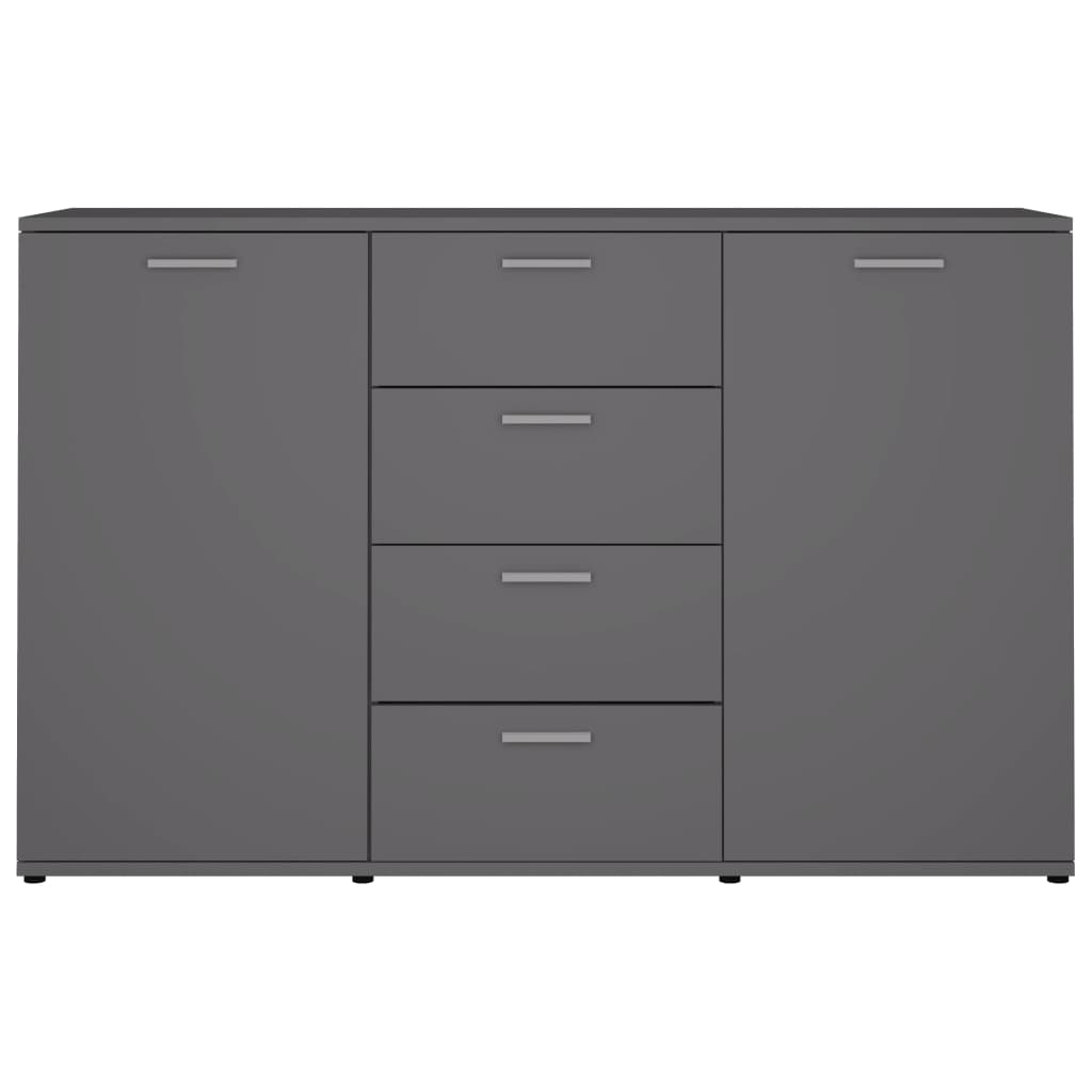 vidaXL Dressoir 120x35,5x75 cm bewerkt hout grijs
