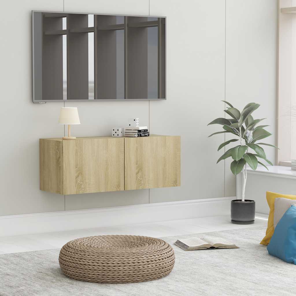 vidaXL Tv-meubel 80x30x30 cm bewerkt hout wit