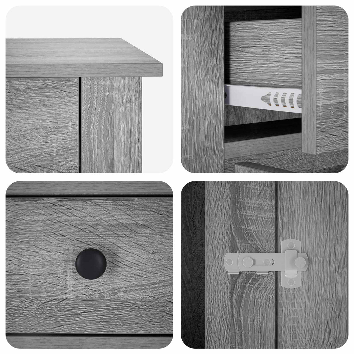 vidaXL Hond kennel meubel Sonoma Eiken 50 x 47,5 x 80 cm Bewerkt hout