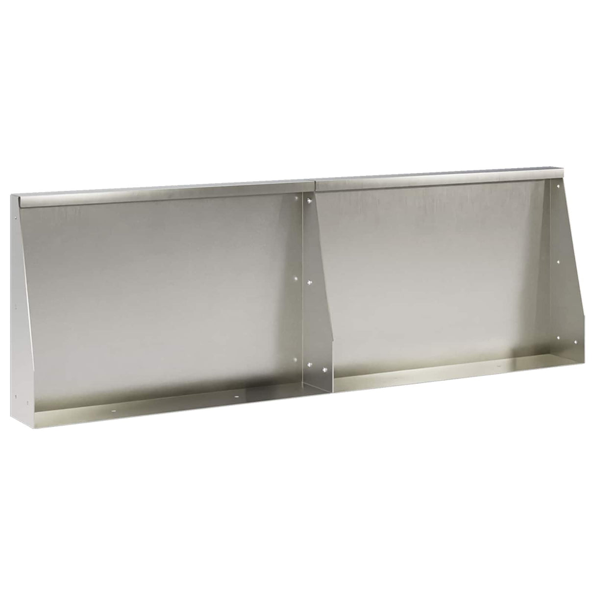 vidaXL Retaining Wall 2 pcs 100 x 12 x 40 cm Stainless Steel Silver