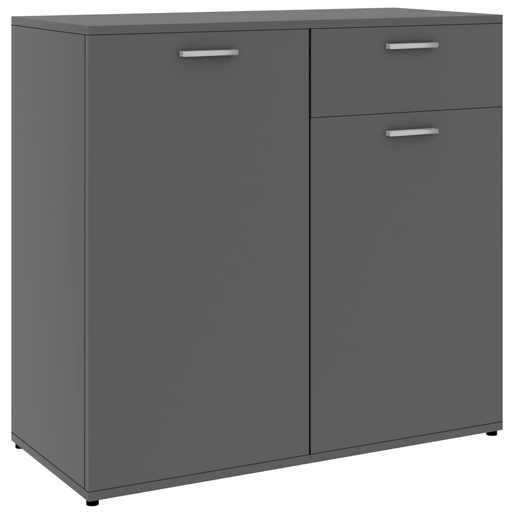 vidaXL Dressoir 80x36x75 cm bewerkt hout grijs