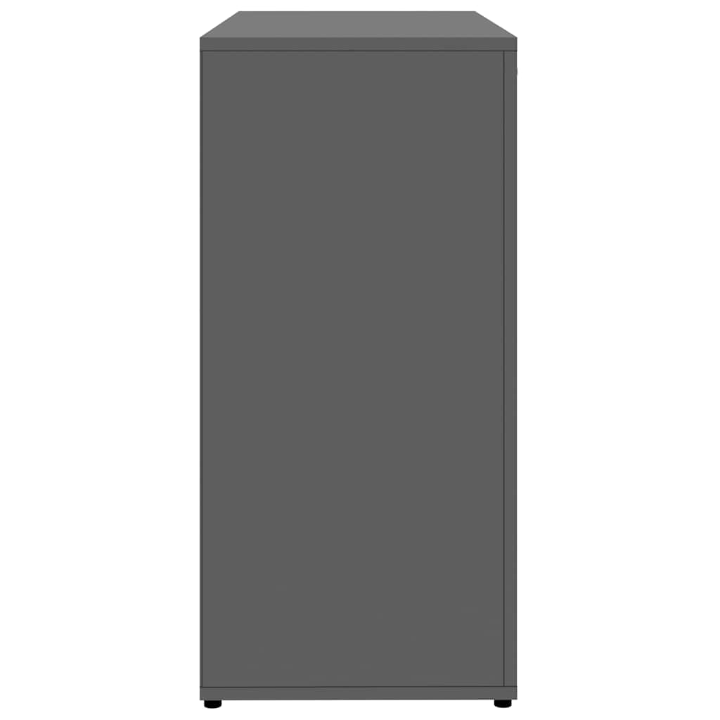 vidaXL Dressoir 80x36x75 cm bewerkt hout grijs