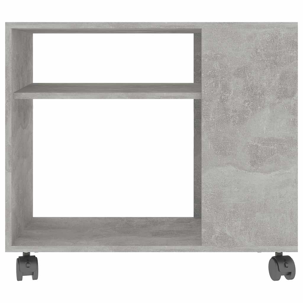 vidaXL Bijzettafel 70x35x55 cm bewerkt hout wit