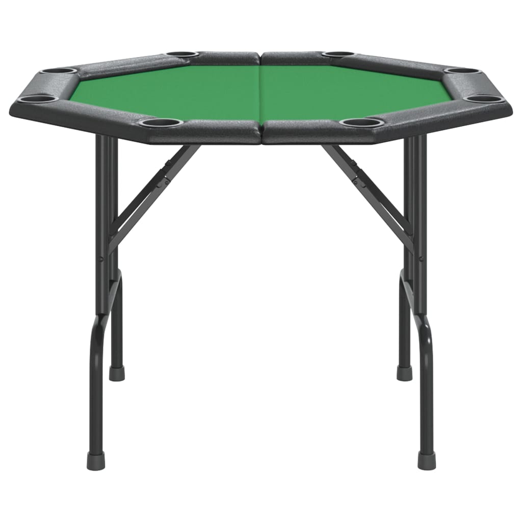 vidaXL Pokertafel voor 8 spelers inklapbaar 108x108x75 cm groen
