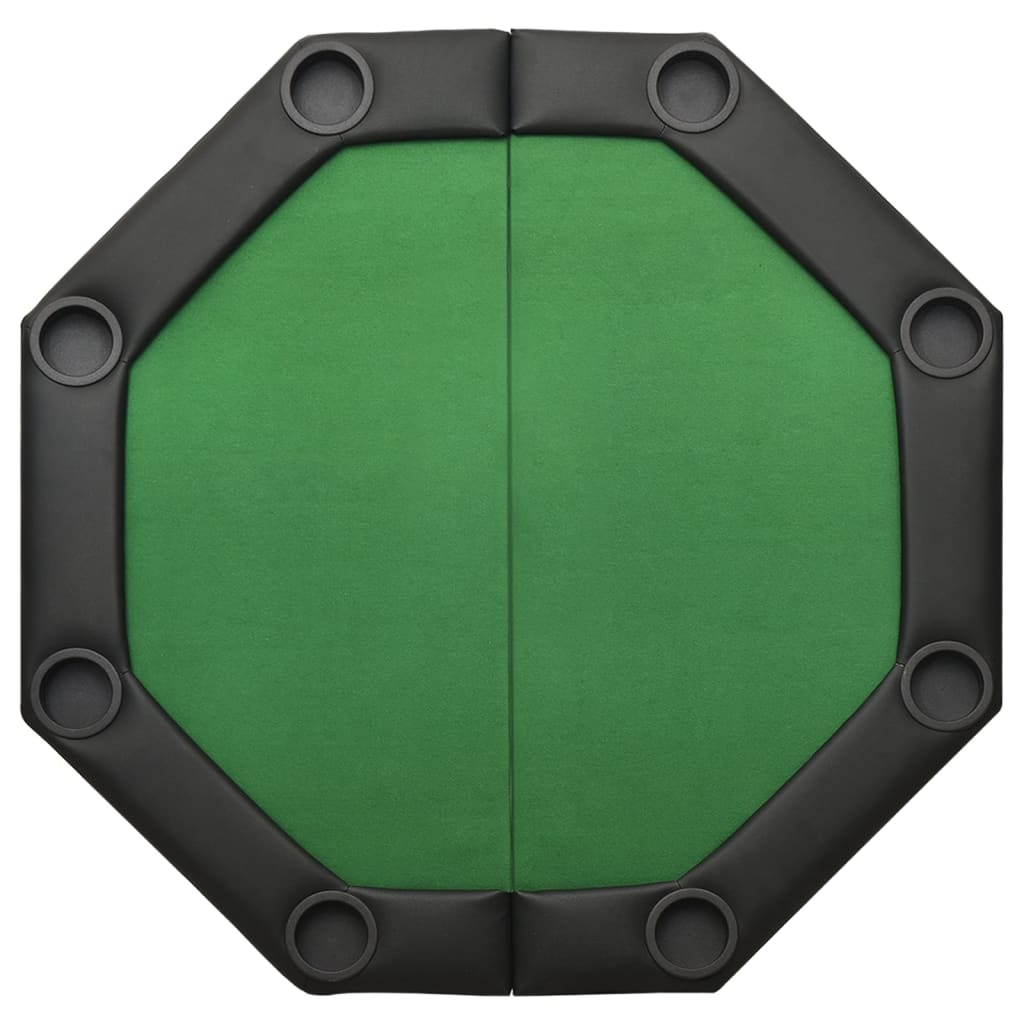 vidaXL Pokertafel voor 8 spelers inklapbaar 108x108x75 cm groen