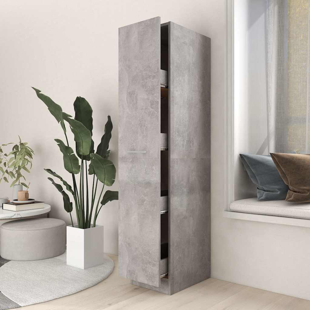 vidaXL Apothekerskast 30x42,5x150 cm bewerkt hout wit