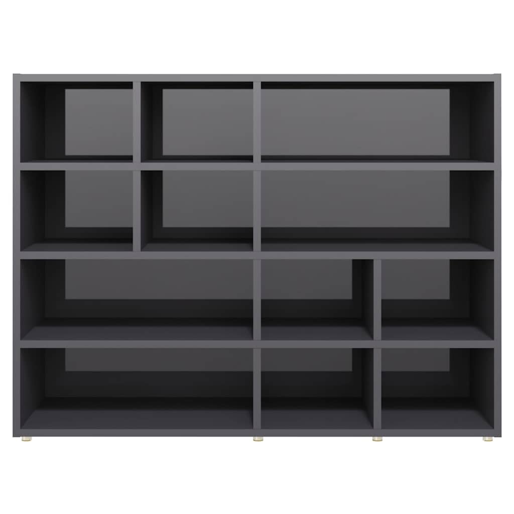 vidaXL Sideboard 97x32x72 cm engineered wood high gloss grey
