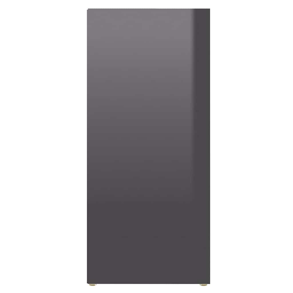 vidaXL Sideboard 97x32x72 cm engineered wood high gloss grey