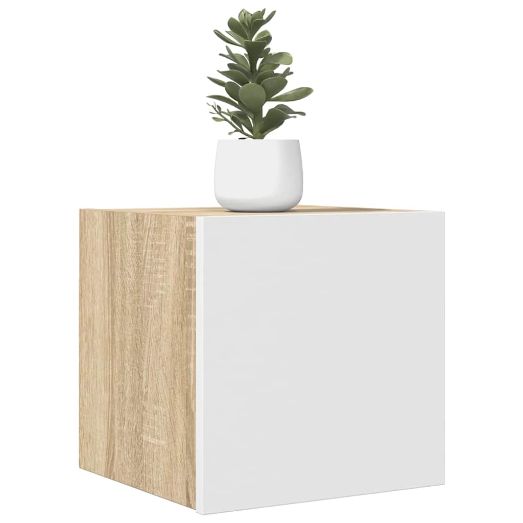 vidaXL TV Kast Oudhout 30,5 x 30 x 30 cm Bewerkt hout