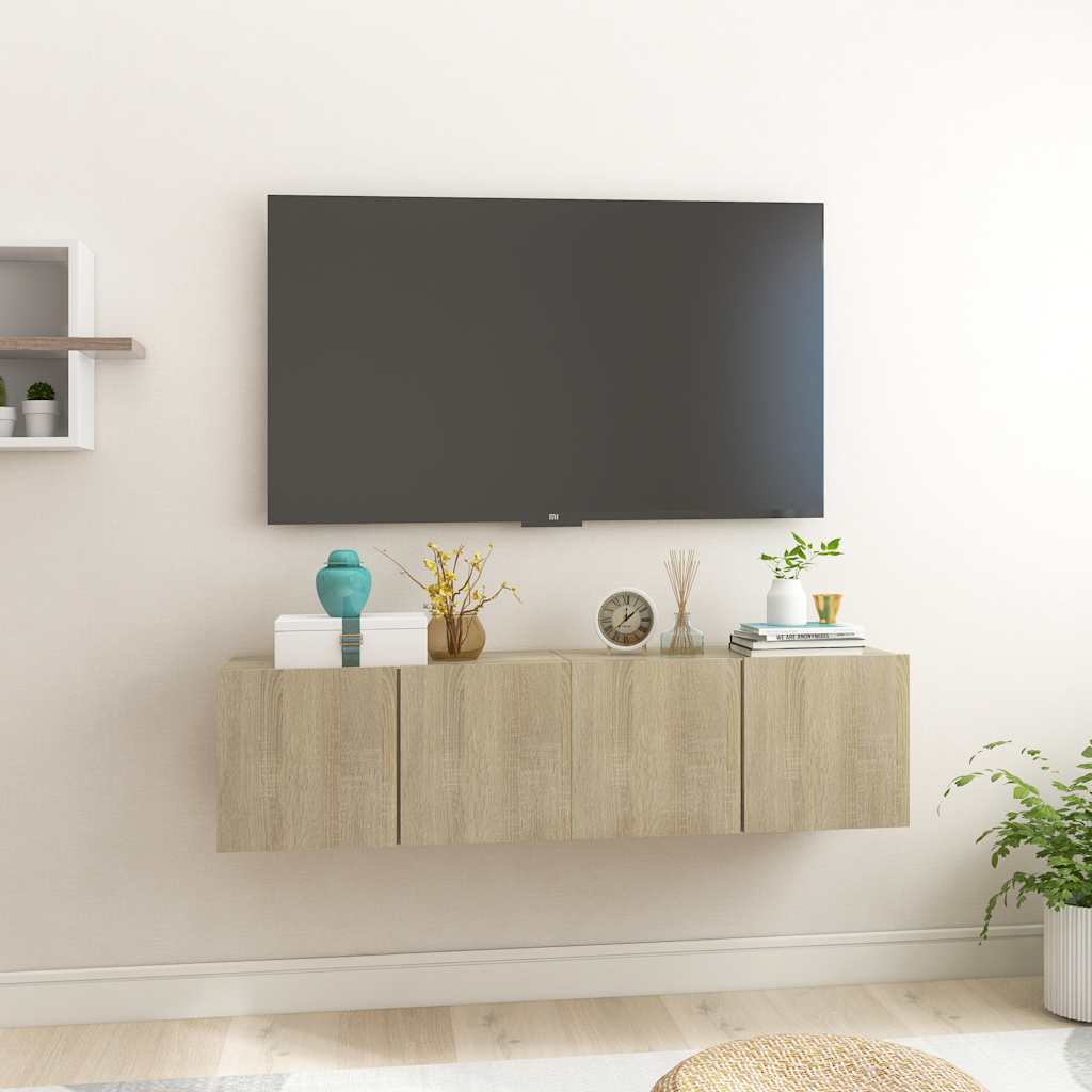 vidaXL Tv-hangmeubel 60x30x30 cm wit