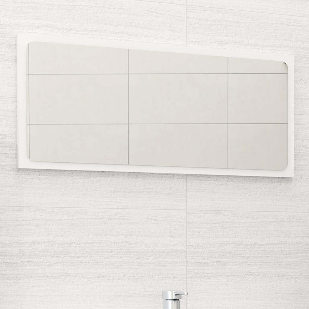 vidaXL Badkamerspiegel 40x1,5x37 cm spaanplaat wit