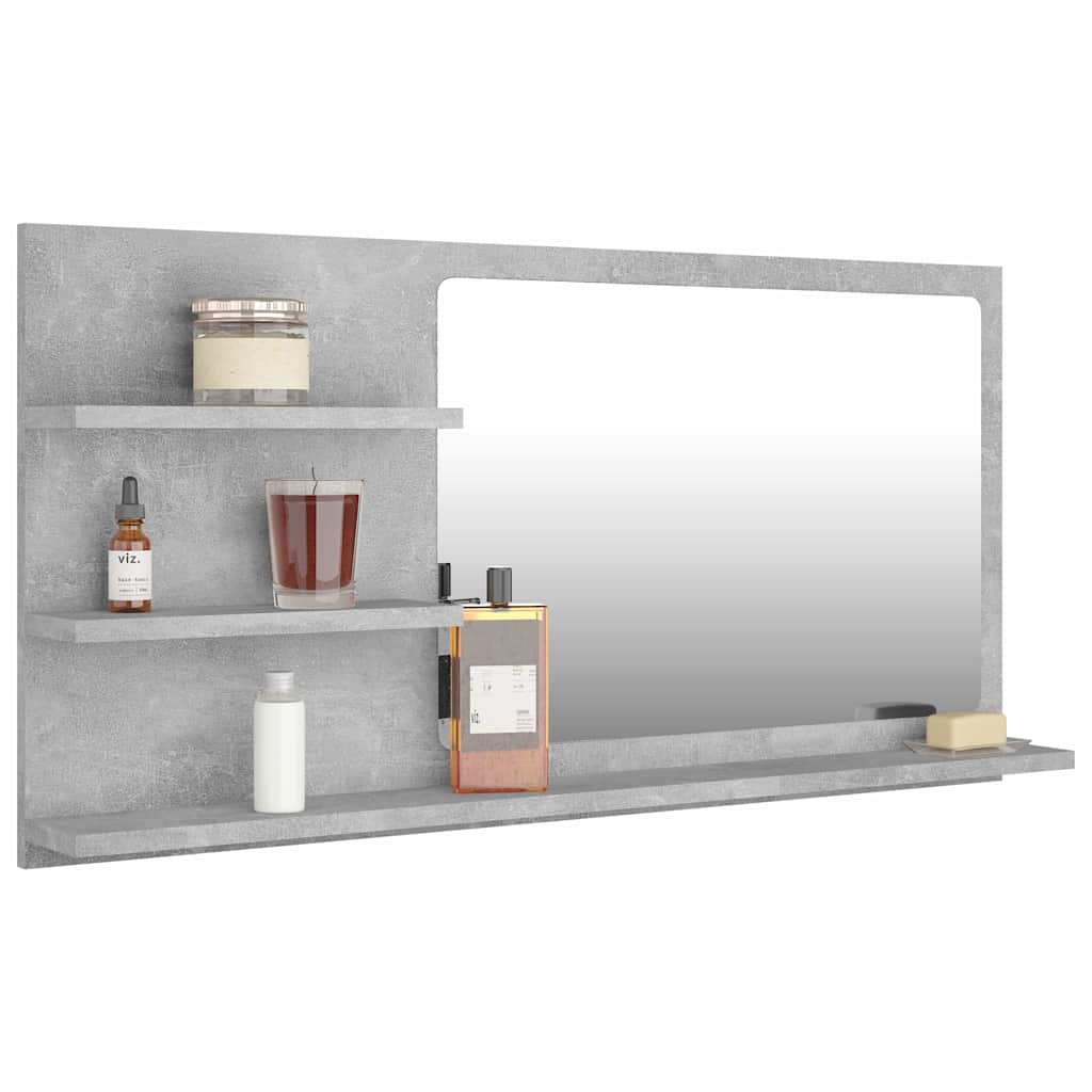 vidaXL Badkamerspiegel 90x10,5x45 cm bewerkt hout wit