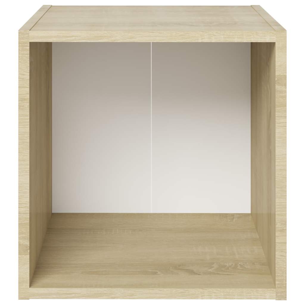 vidaXL Tv-meubel 37x35x37 cm bewerkt hout wit