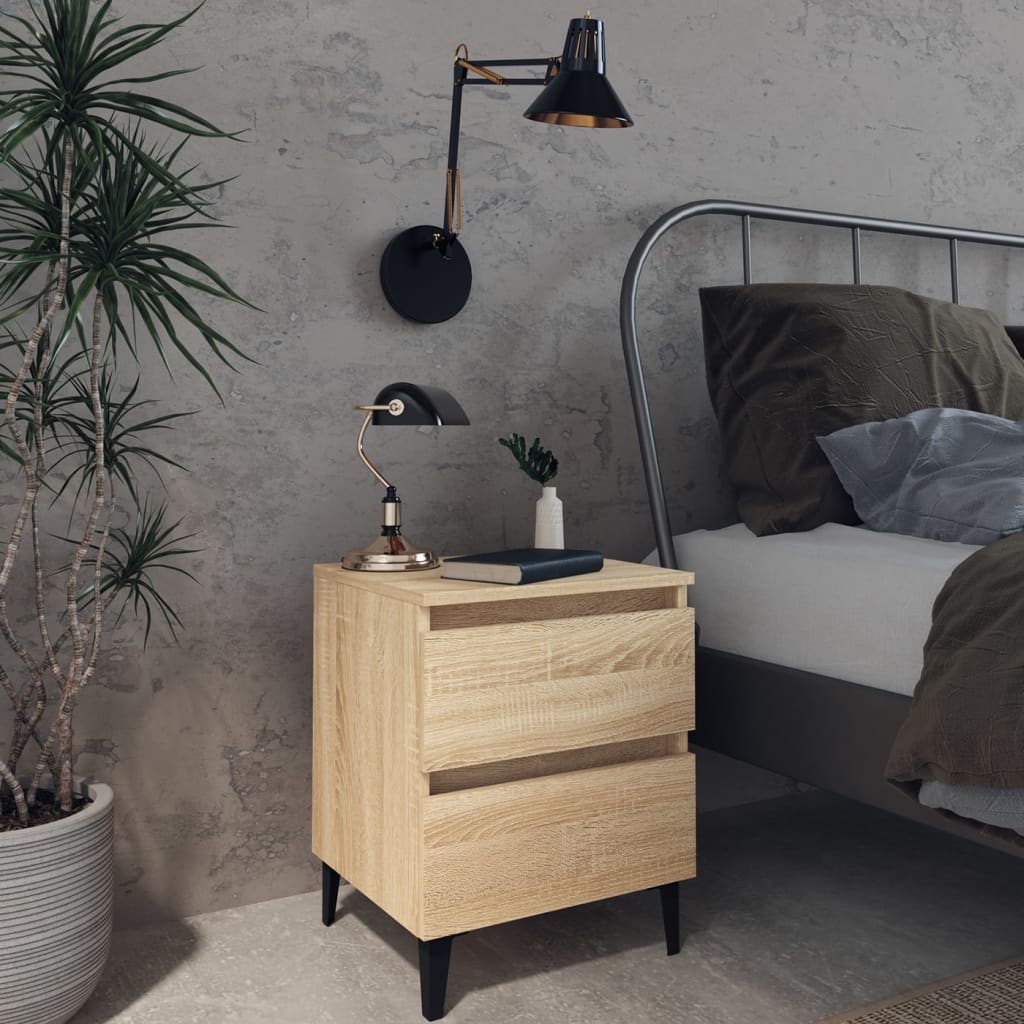 vidaXL Nightstand 40x35x50 cm Engineered Wood White