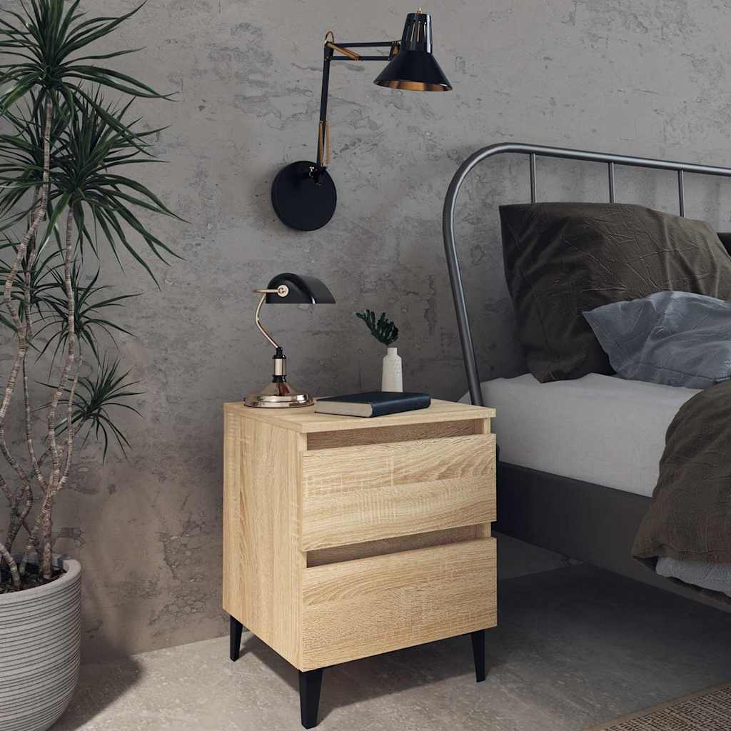 vidaXL Nightstand 40x35x50 cm Engineered Wood White