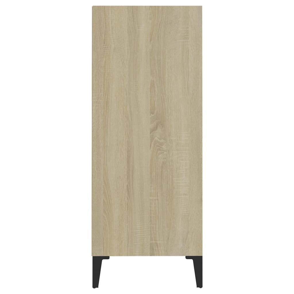 vidaXL Dressoir 57x35x90 cm bewerkt hout wit