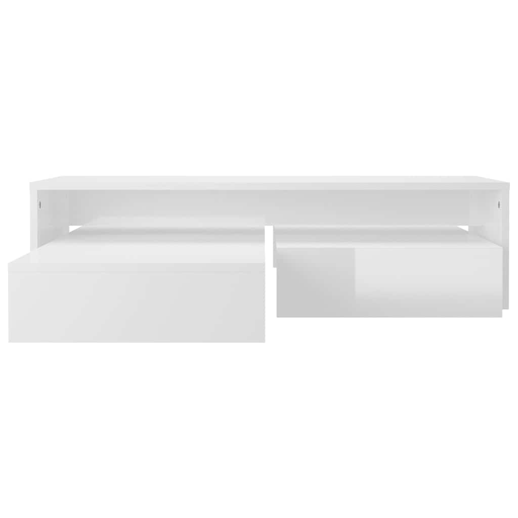vidaXL Salontafelset 100x100x26,5 cm bewerkt hout grijs