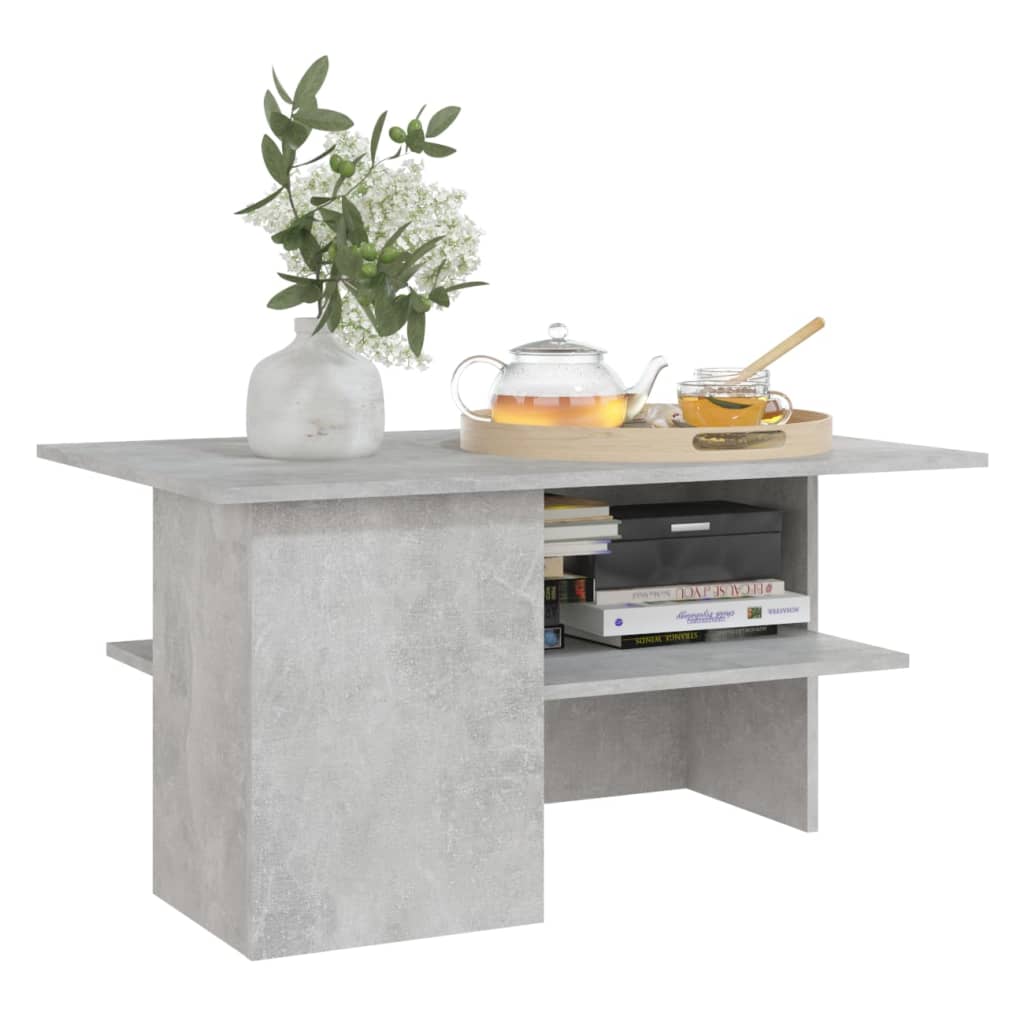 vidaXL Salontafel 90x60x46,5 cm bewerkt hout wit
