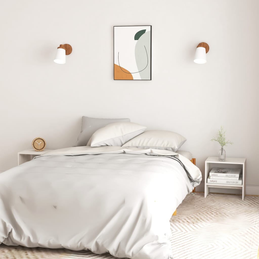 vidaXL Nightstand 40x30.5x40 cm solid pine wood