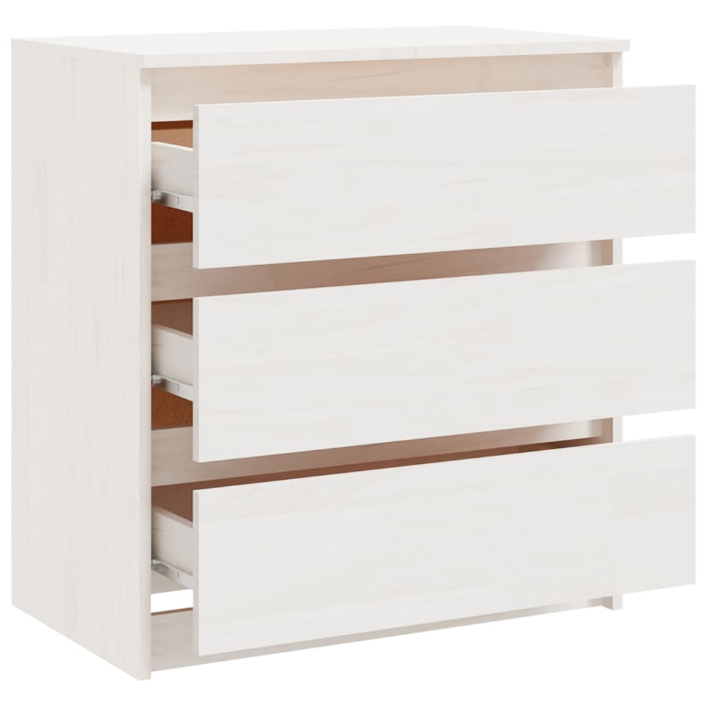 vidaXL Nachtkastje 60x36x64 cm massief grenenhout