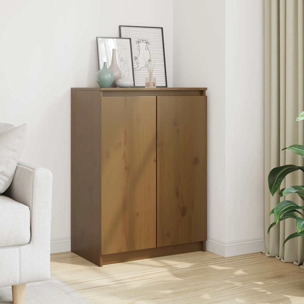 vidaXL Dressoir 60x36x84 cm massief grenenhout