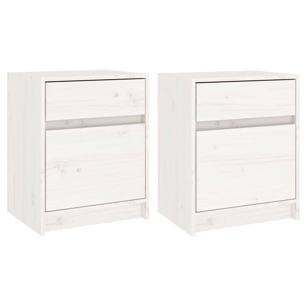 vidaXL Nachtkastje 40x31x50 cm massief grenenhout
