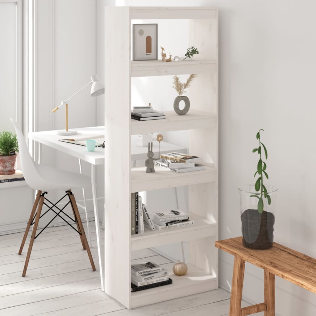 vidaXL Boekenkast/kamerscherm 60x30x71,5 cm massief grenenhout