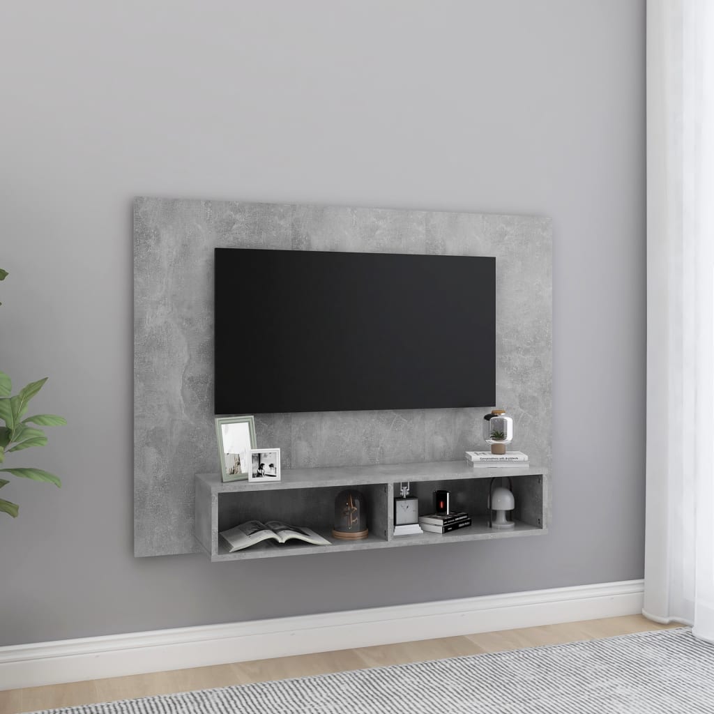 vidaXL Tv-wandmeubel 120x23,5x90 cm bewerkt hout sonoma eikenkleurig