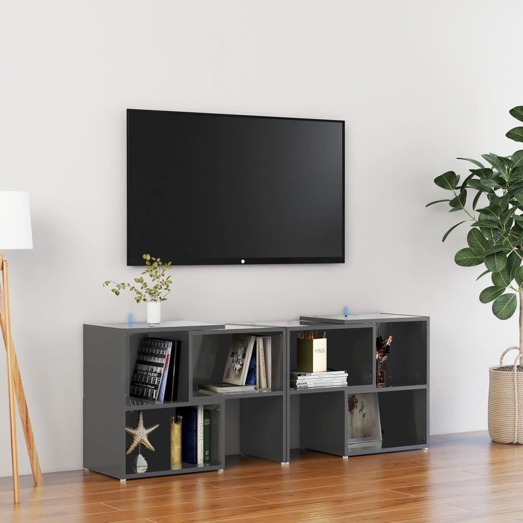 vidaXL TV cabinet 104x30x52 cm engineered wood white