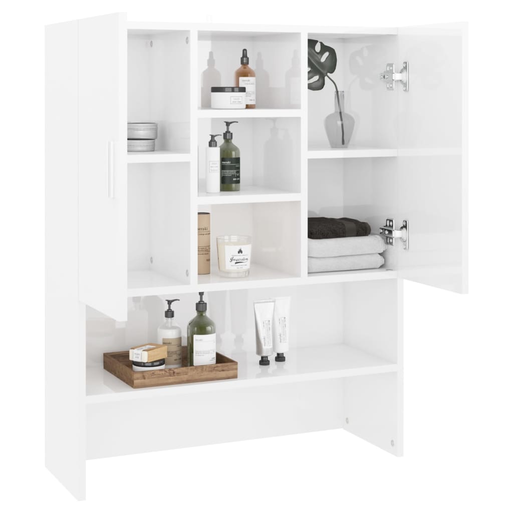 vidaXL Wasmachinekast 70,5x25,5x90 cm wit