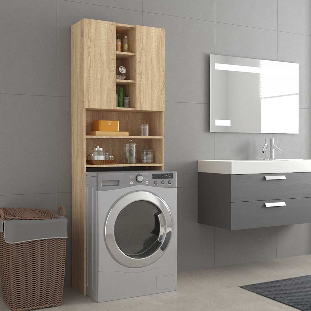 vidaXL Washing Machine Cabinet 64x25.5x190 cm white