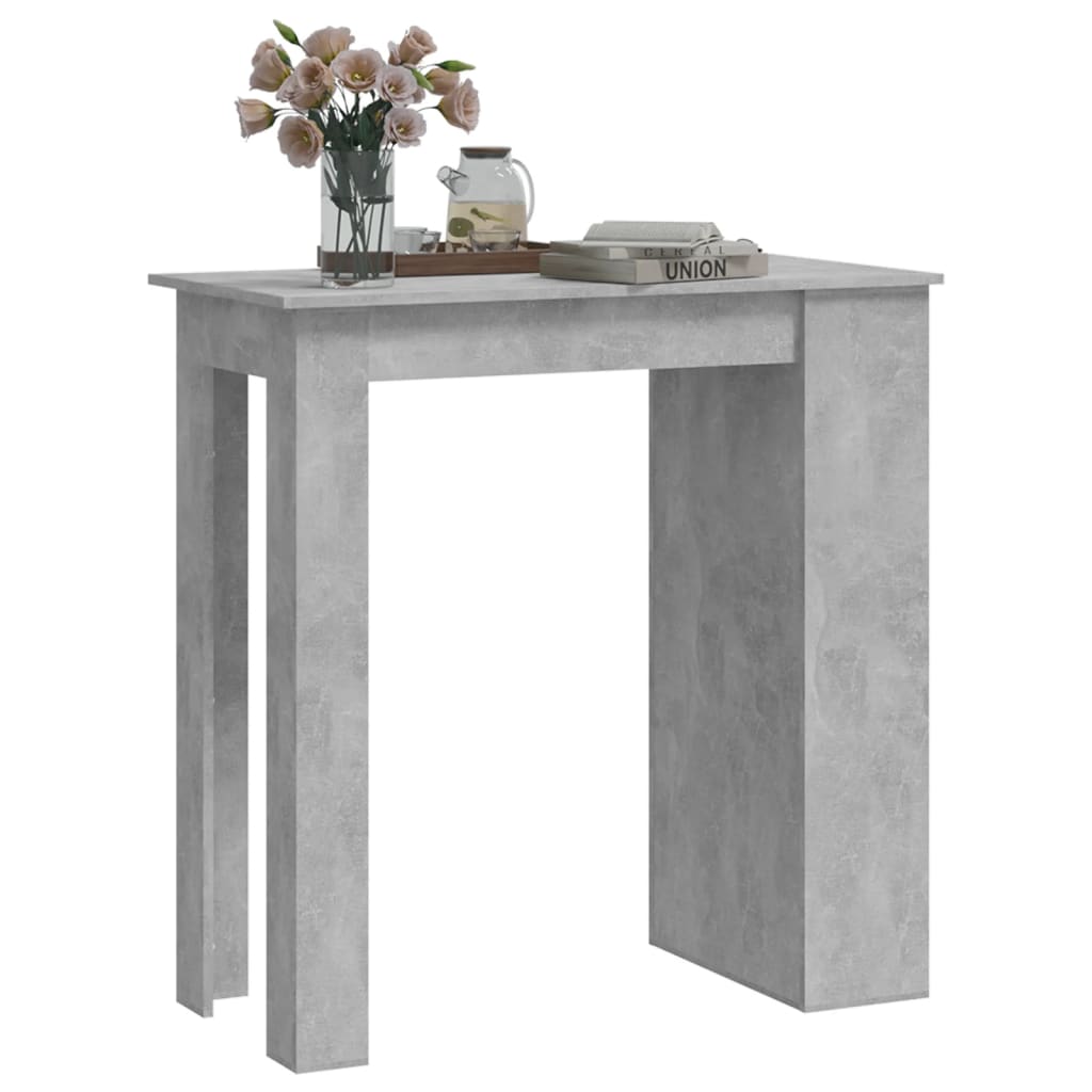 vidaXL Bartafel met opbergrek 102x50x103,5 cm bewerkt hout wit