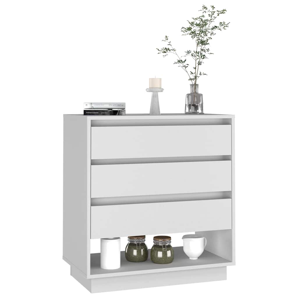 vidaXL Dressoir 70x41x75 cm bewerkt hout wit