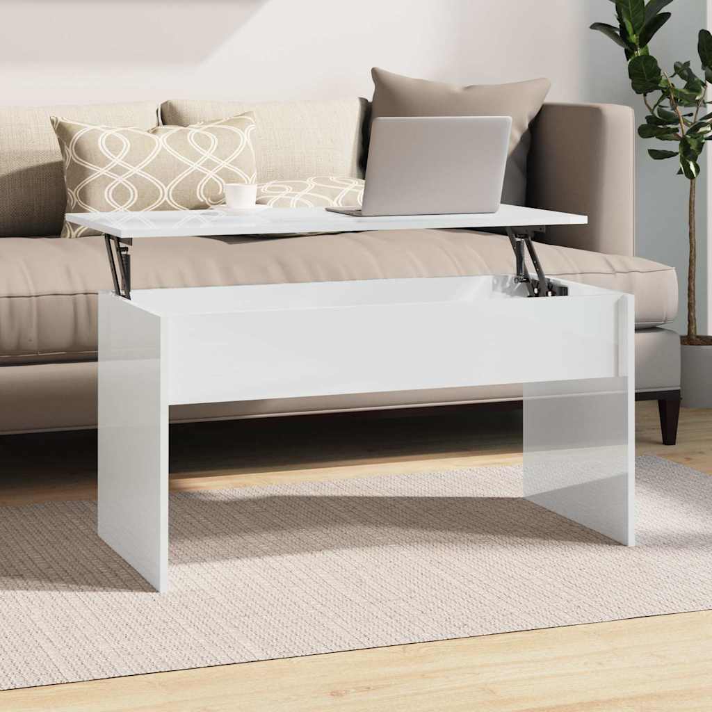 vidaXL Salontafel 102x50,5x52,5 cm bewerkt hout wit
