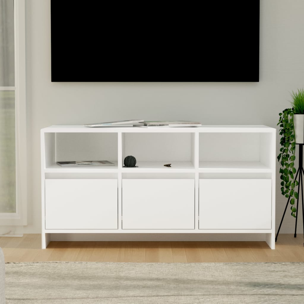 vidaXL TV Cabinet 102x37.5x52.5 cm Engineered Wood White