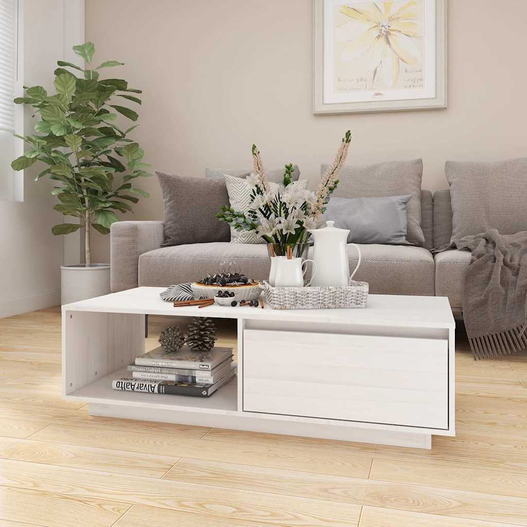 vidaXL Salontafel 110x50x33,5 cm massief vurenhout