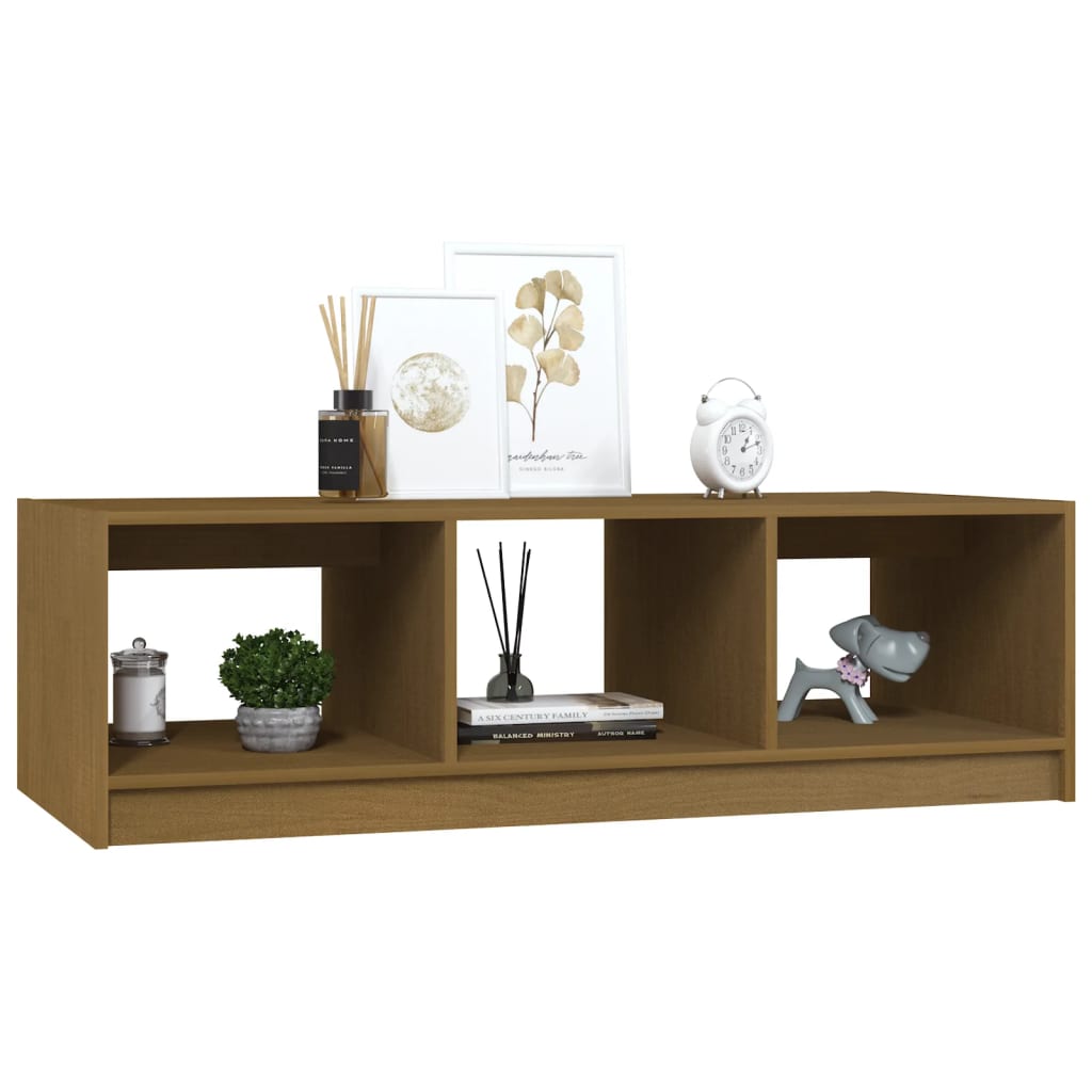 vidaXL Salontafel 110x50x34 cm massief vurenhout