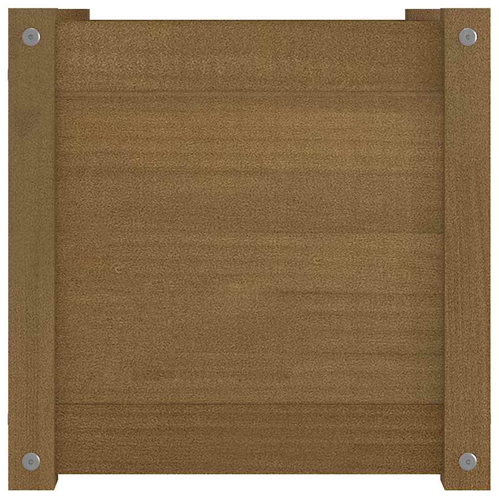 vidaXL Plantenbakken 2 st 40x40x40 cm massief grenenhout