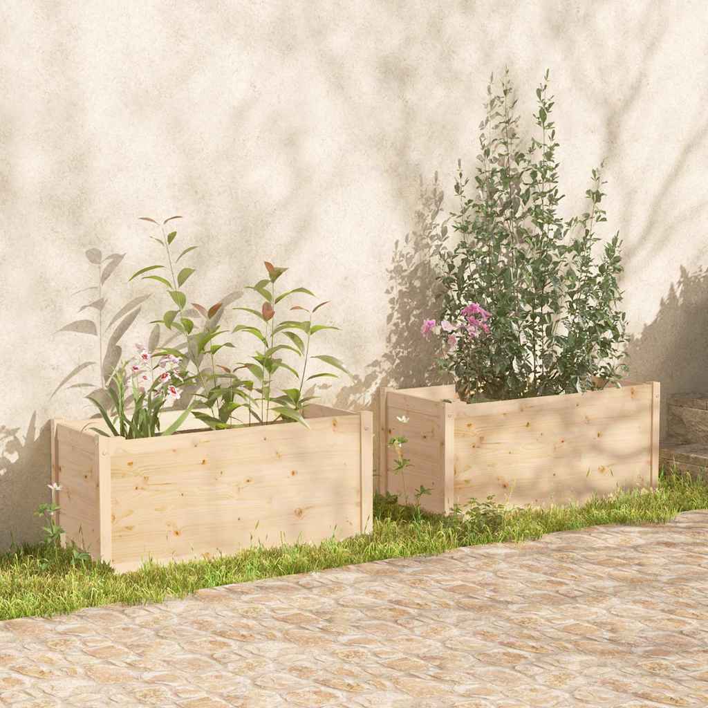 vidaXL Planter 100x50x50 cm solid pine wood