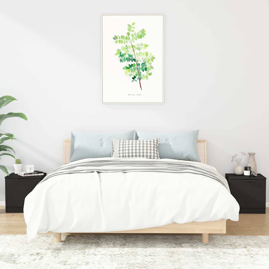 vidaXL Nachtkastjes 2 st 40x39x40 cm wit