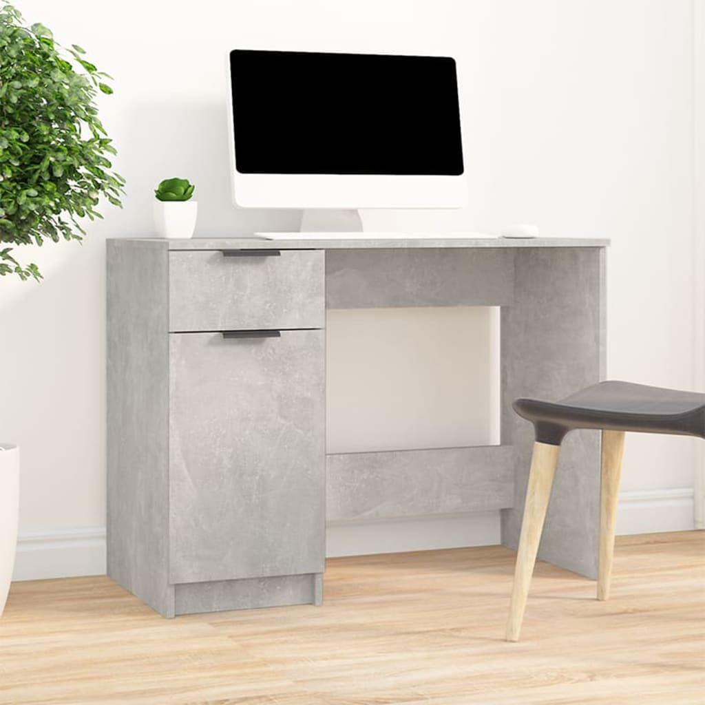 vidaXL Bureau 100x50x75 cm bewerkt hout wit