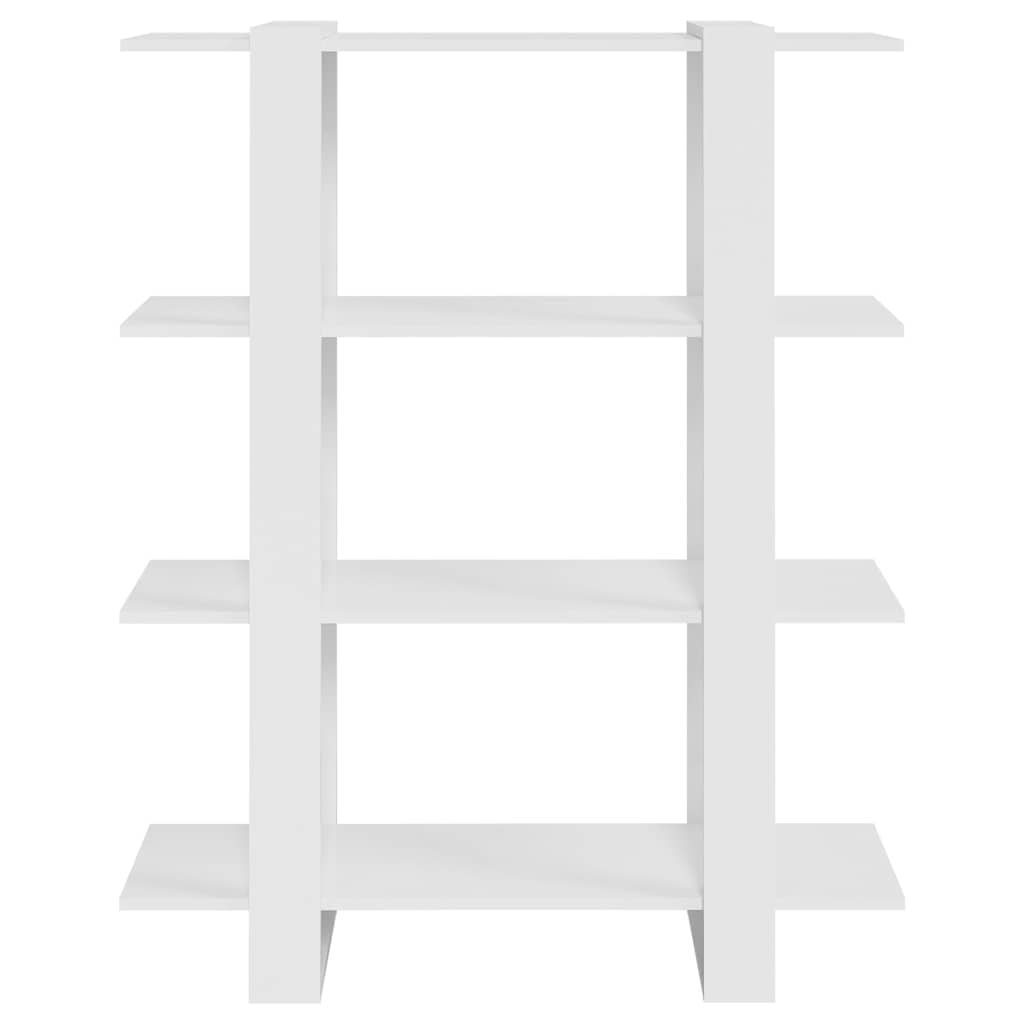 vidaXL Boekenkast/kamerscherm 100x30x123,5 cm wit