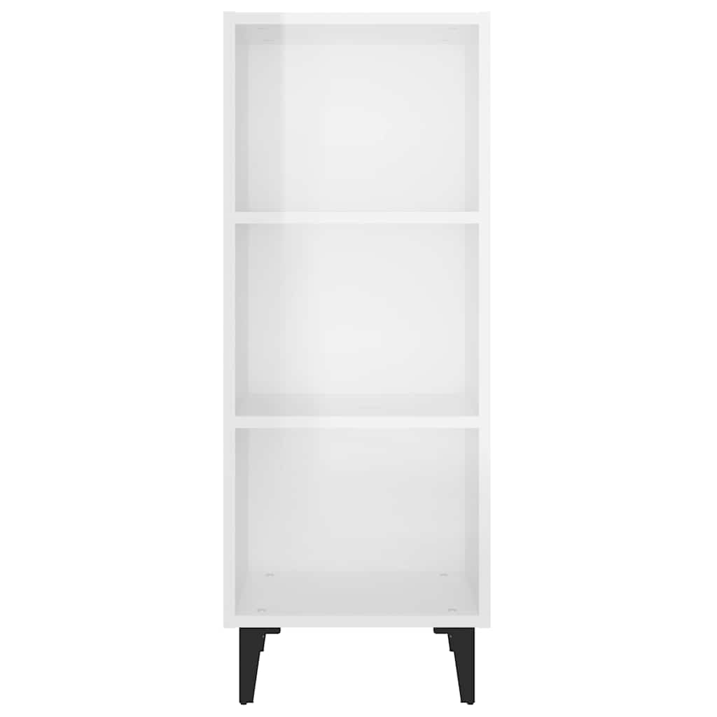 vidaXL Dressoir 34,5x32,5x90 cm bewerkt hout wit