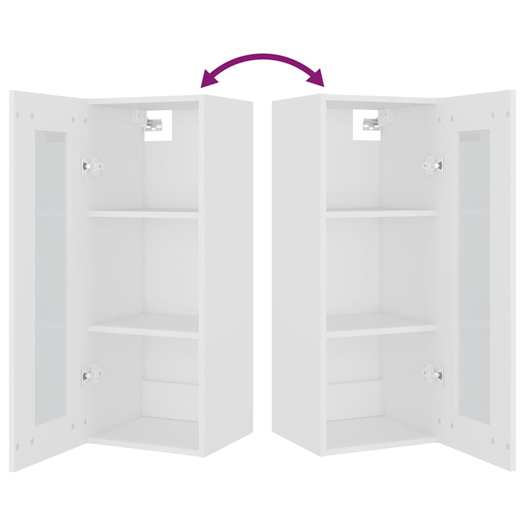 vidaXL Wandkast 34,5x34x90 cm wit