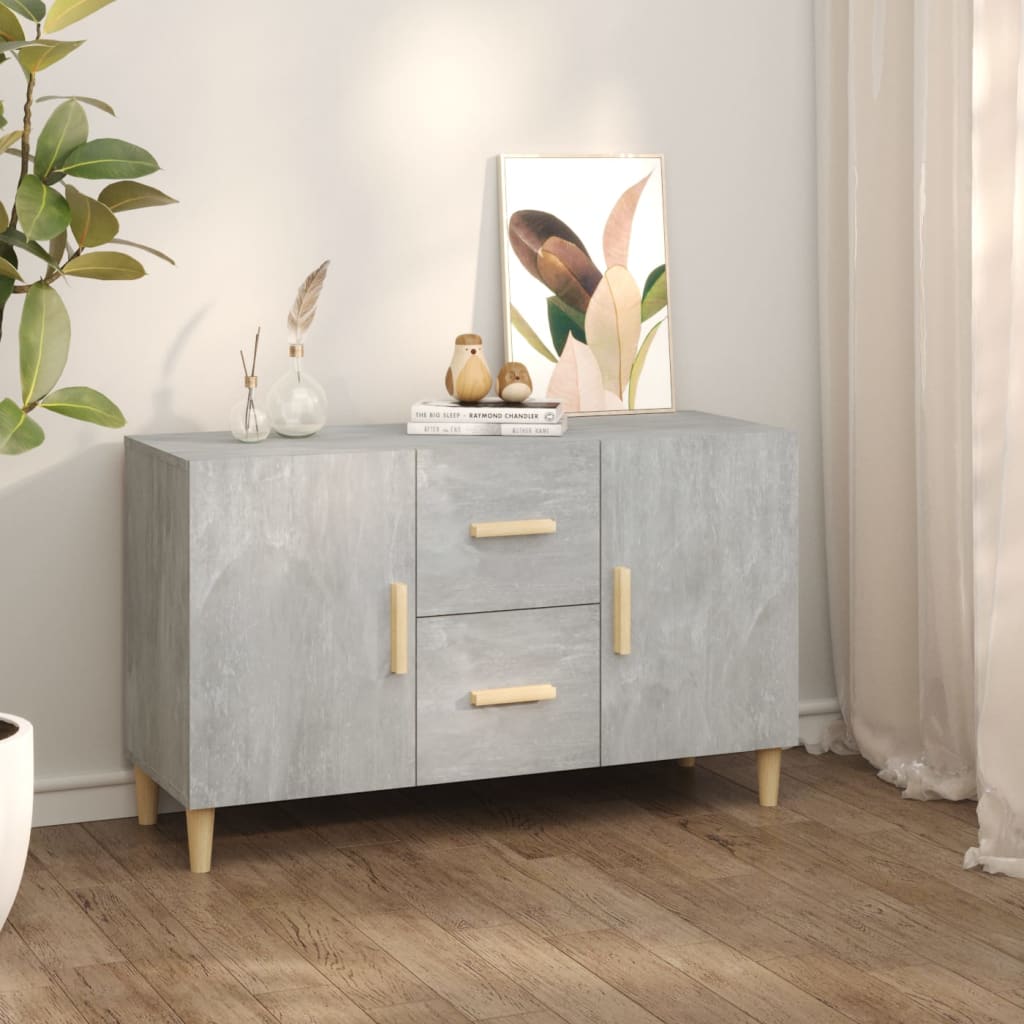 vidaXL Dressoir 100x36x60 cm bewerkt hout wit