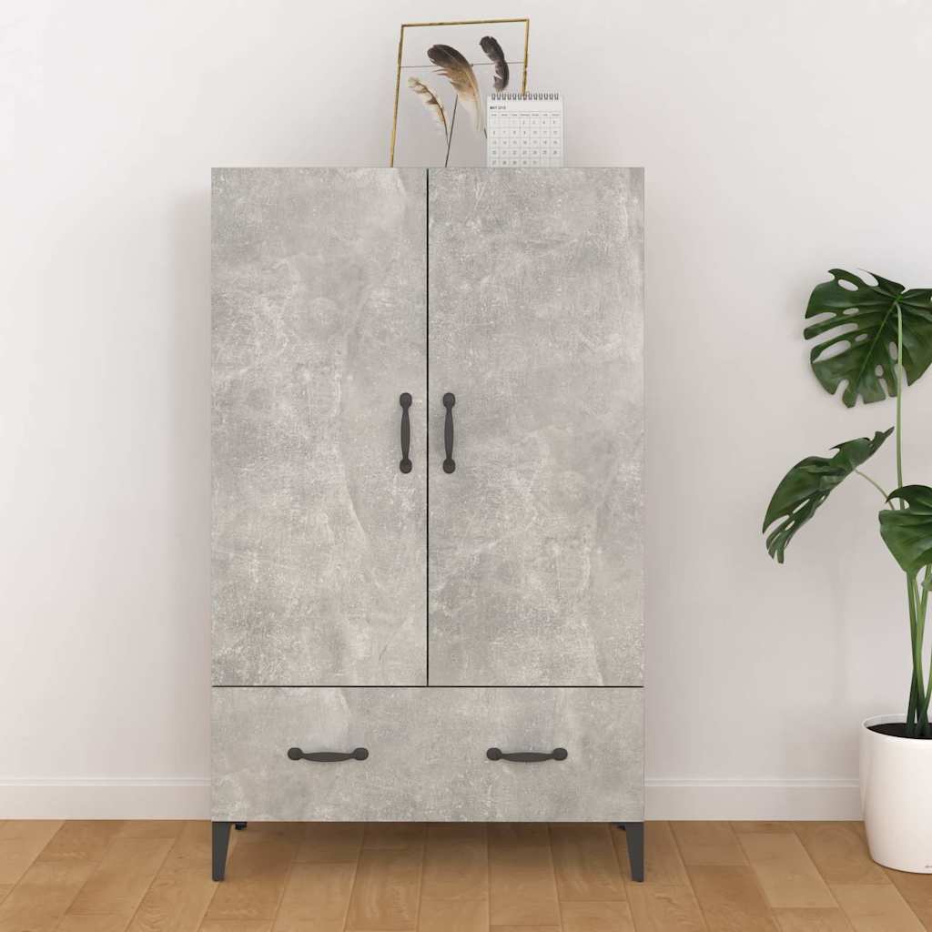 vidaXL Hoge kast 70x31x115 cm bewerkt hout wit