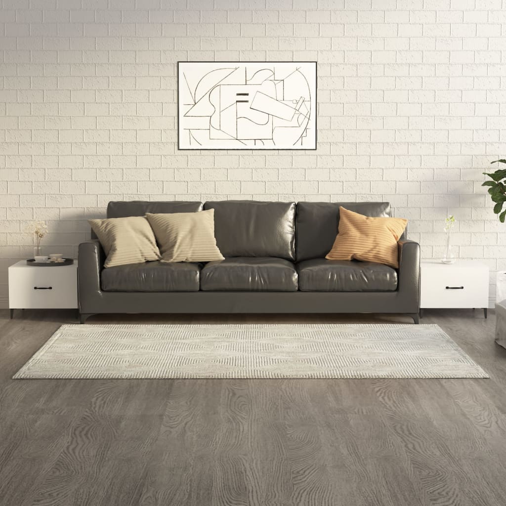 vidaXL Coffee Table with Metal Legs 50x50x40 cm White