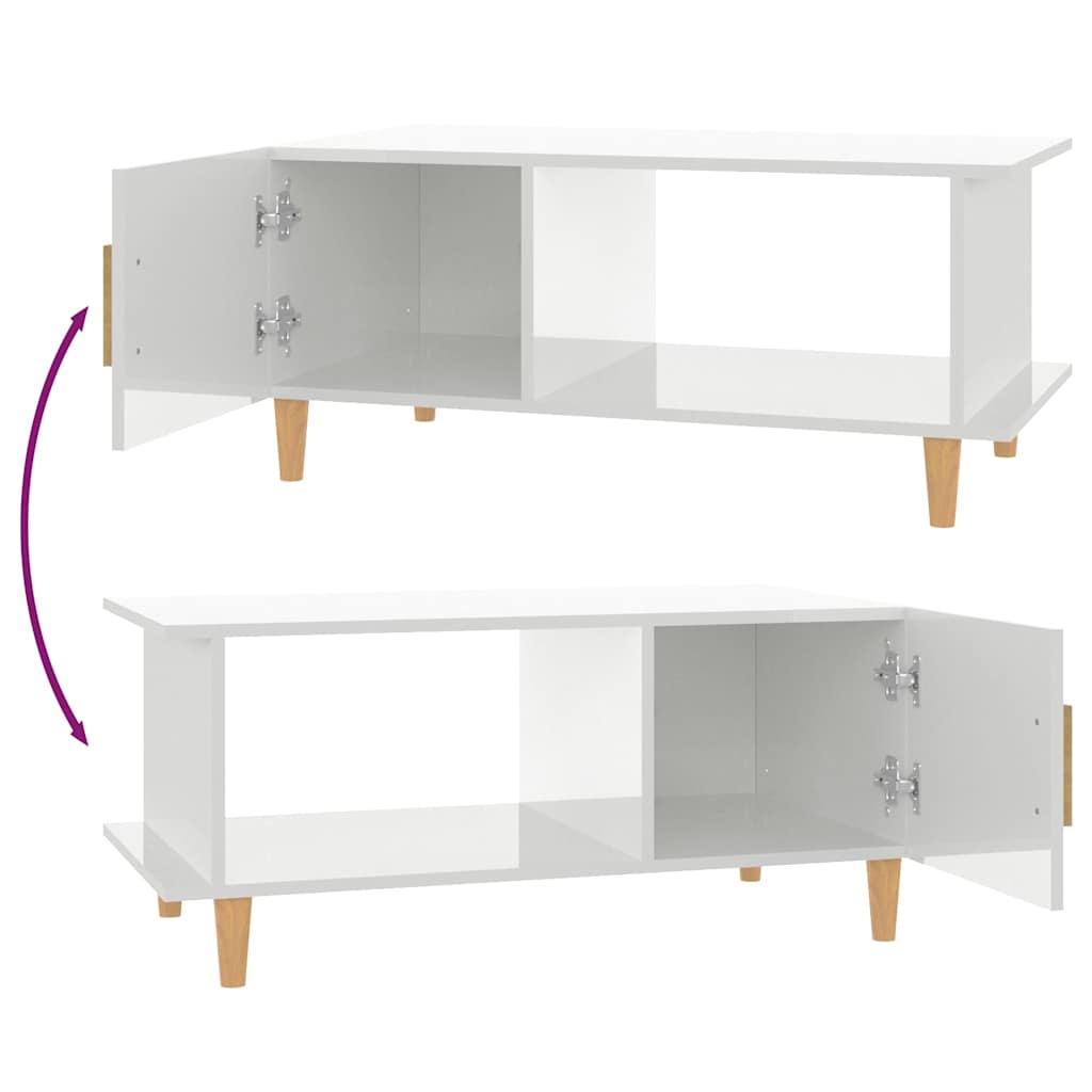 vidaXL Coffee Table 90x50x40 cm engineered wood white