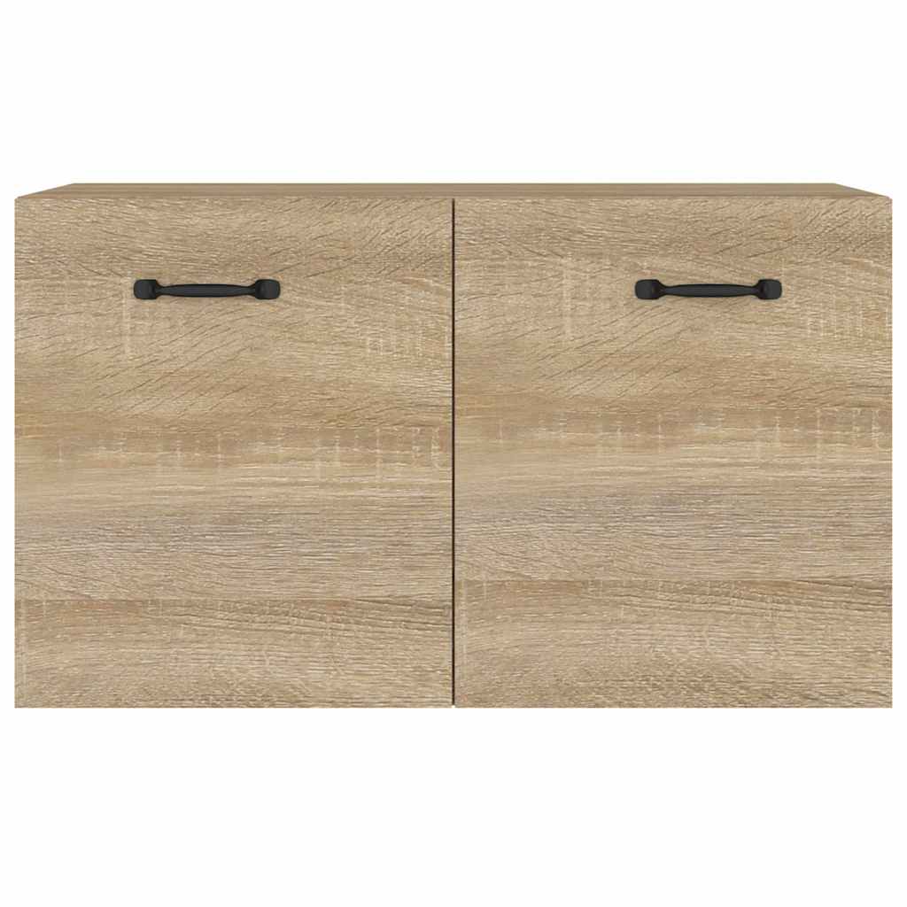 vidaXL Wandkast 60x36,5x35 cm bewerkt hout zwart